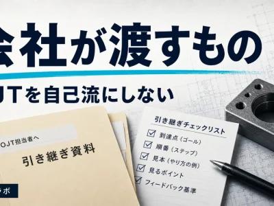 OJT担当者に任せる前に会社が渡すもの
